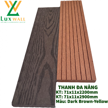 Lux W71T11 - Dark Brown & Yellow