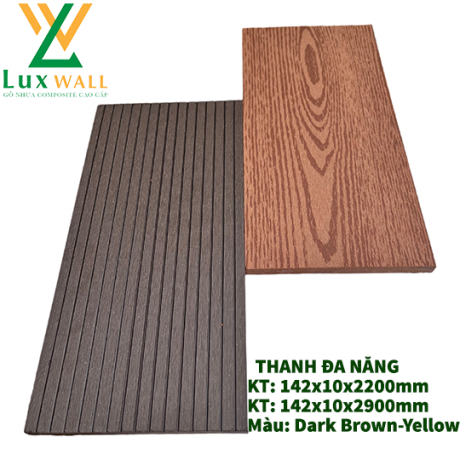 Lux W142T10 - Dark Brown & Yellow